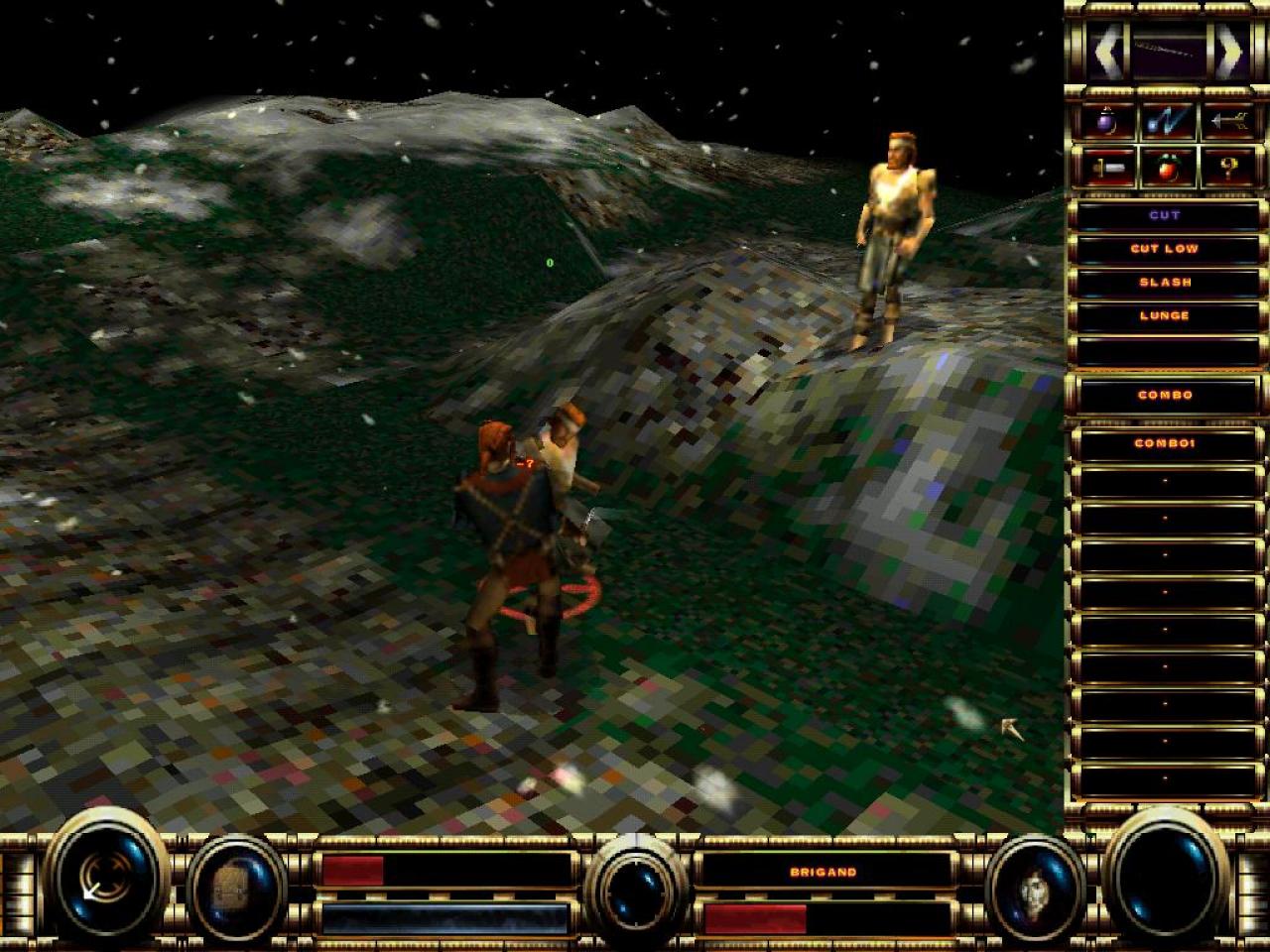 [26/11/2001] PIXELBREI Die Zoom-Funktion bringt es an den Tag: Unansehnliche Bodentexturen und schwammige Figuren verderben den Spielspaß.
